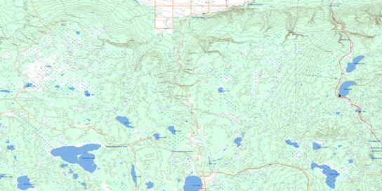 Whitewater Lake Topographic map 062K16 at 1:50,000 Scale