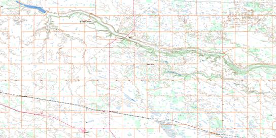 Langbank Topographic map 062L01 at 1:50,000 Scale