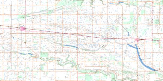 Grenfell Topo Map 062L07 at 1:50,000 scale - National Topographic System of Canada (NTS) - Toporama map