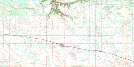 Whitewood Topo Map 062L08 at 1:50,000 scale - National Topographic System of Canada (NTS) - Toporama map