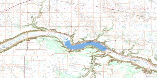Crooked Lake Topo Map 062L10 at 1:50,000 scale - National Topographic System of Canada (NTS) - Toporama map