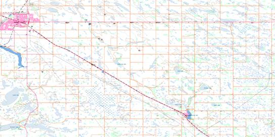 Yorkton Topo Map 062M01 at 1:50,000 scale - National Topographic System of Canada (NTS) - Toporama map