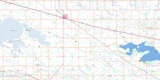 Wadena Topo Map 062M13 at 1:50,000 scale - National Topographic System of Canada (NTS) - Toporama map
