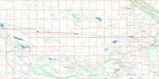 Norquay Topographic map 062M16 at 1:50,000 Scale