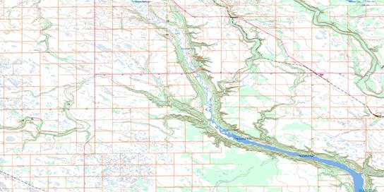 Togo Topo Map 062N05 at 1:50,000 scale - National Topographic System of Canada (NTS) - Toporama map