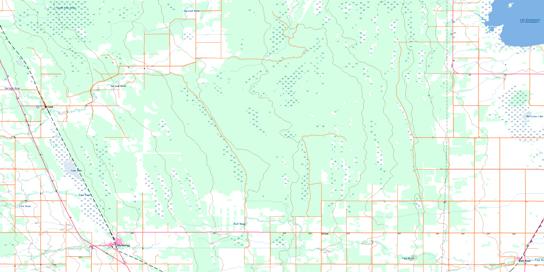 Garland Topo Map 062N09 at 1:50,000 scale - National Topographic System of Canada (NTS) - Toporama map
