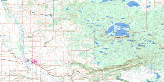 Kamsack Topo Map 062N12 at 1:50,000 scale - National Topographic System of Canada (NTS) - Toporama map
