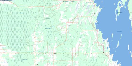 Sagemace Bay Topo Map 062N16 at 1:50,000 scale - National Topographic System of Canada (NTS) - Toporama map