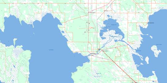 Fairford Topo Map 062O10 at 1:50,000 scale - National Topographic System of Canada (NTS) - Toporama map