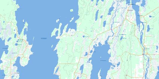 Skownan Topographic map 062O13 at 1:50,000 Scale