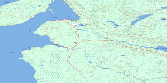 English Brook Topo Map 062P01 at 1:50,000 scale - National Topographic System of Canada (NTS) - Toporama map