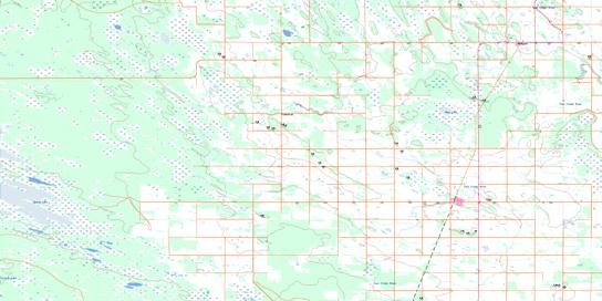 Hodgson Topo Map 062P04 at 1:50,000 scale - National Topographic System of Canada (NTS) - Toporama map