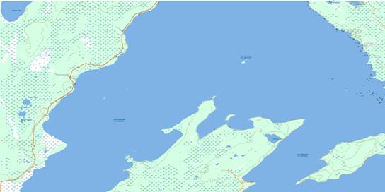 Anderson Point Topographic map 062P07 at 1:50,000 Scale