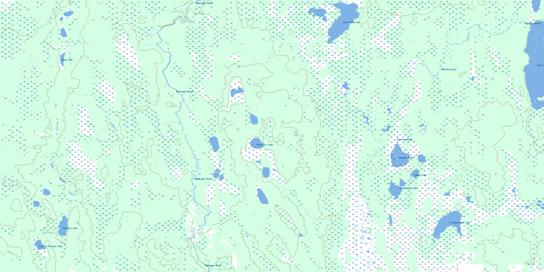 Howe Lake Topographic map 062P12 at 1:50,000 Scale