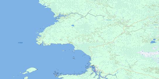Princess Harbour Topo Map 062P15 at 1:50,000 scale - National Topographic System of Canada (NTS) - Toporama map