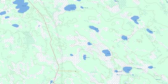 Pine Lake Topographic map 063B02 at 1:50,000 Scale