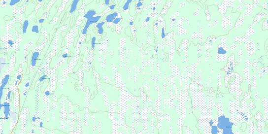 Archies Lake Topo Map 063B03 at 1:50,000 scale - National Topographic System of Canada (NTS) - Toporama map