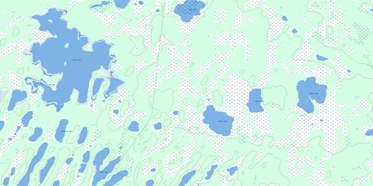 Chitek Lake Topographic map 063B06 at 1:50,000 Scale