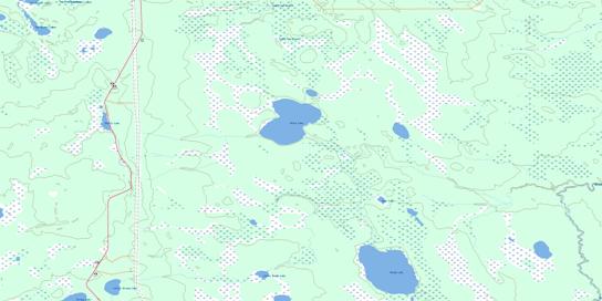 Reedy Lake Topo Map 063B07 at 1:50,000 scale - National Topographic System of Canada (NTS) - Toporama map
