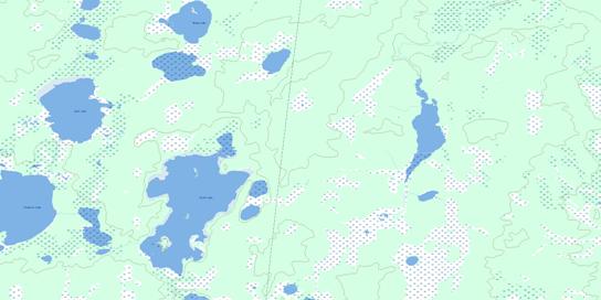 Sisib Lake Topo Map 063B11 at 1:50,000 scale - National Topographic System of Canada (NTS) - Toporama map