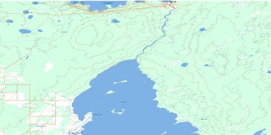 Pelican Rapids Topo Map 063C10 at 1:50,000 scale - National Topographic System of Canada (NTS) - Toporama map