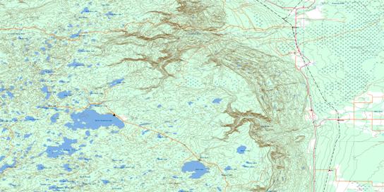 Mafeking Topographic map 063C11 at 1:50,000 Scale