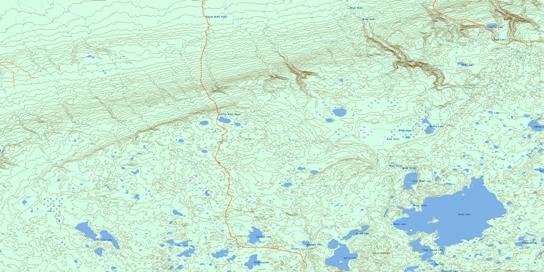 Armit Lake Topo Map 063C12 at 1:50,000 scale - National Topographic System of Canada (NTS) - Toporama map