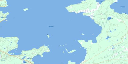 Dawson Bay Topographic map 063C15 at 1:50,000 Scale