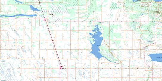 Nut Lake Topo Map 063D05 at 1:50,000 scale - National Topographic System of Canada (NTS) - Toporama map