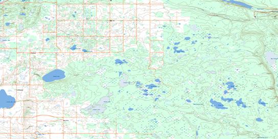 Klogei Lake Topographic map 063D06 at 1:50,000 Scale