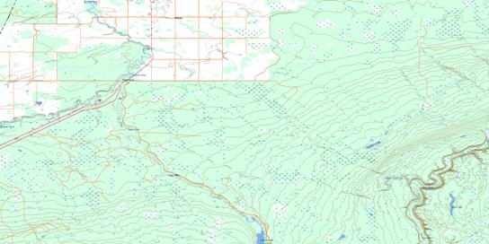 Pepaw River Topo Map 063D09 at 1:50,000 scale - National Topographic System of Canada (NTS) - Toporama map
