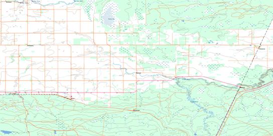 Weekes Topographic map 063D10 at 1:50,000 Scale
