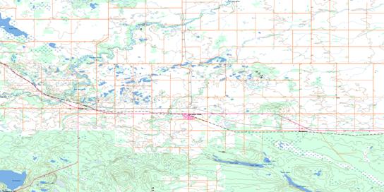 Porcupine Plain Topographic map 063D11 at 1:50,000 Scale