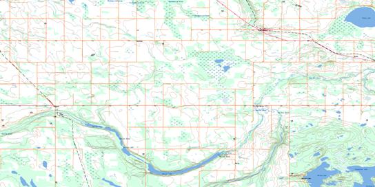 Bjorkdale Topo Map 063D12 at 1:50,000 scale - National Topographic System of Canada (NTS) - Toporama map