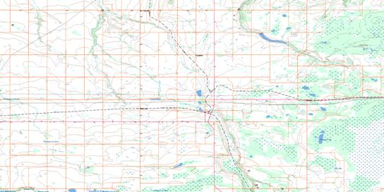 Crooked River Topo Map 063D13 at 1:50,000 scale - National Topographic System of Canada (NTS) - Toporama map