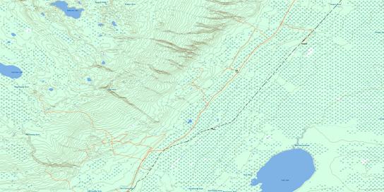 Leaf Lake Topographic map 063E01 at 1:50,000 Scale