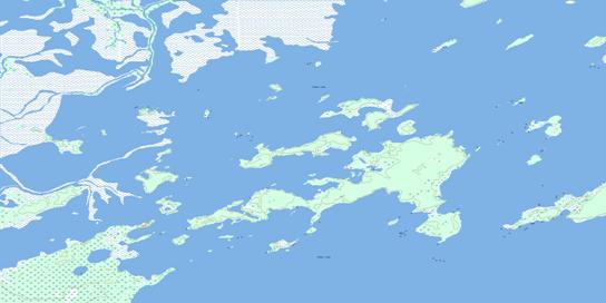 Kokookuhoo Island Topo Map 063F08 at 1:50,000 scale - National Topographic System of Canada (NTS) - Toporama map