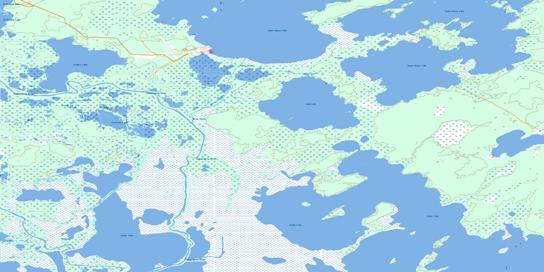 Lamb Lake Topo Map 063F09 at 1:50,000 scale - National Topographic System of Canada (NTS) - Toporama map