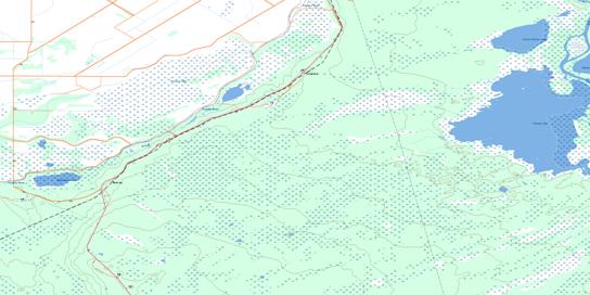 Pasquia Lake Topographic map 063F11 at 1:50,000 Scale