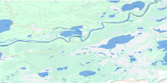 Barrier Lake Topographic map 063F13 at 1:50,000 Scale
