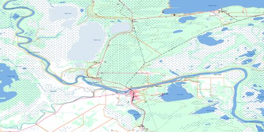 The Pas Topo Map 063F14 at 1:50,000 scale - National Topographic System of Canada (NTS) - Toporama map