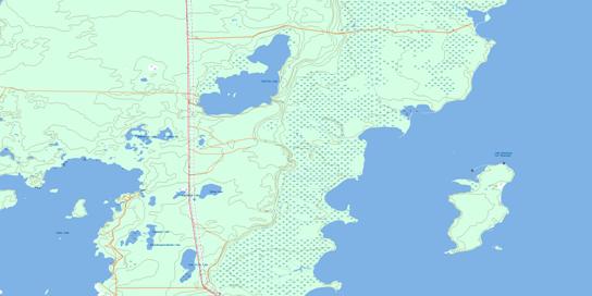 Eating Point Topo Map 063G06 at 1:50,000 scale - National Topographic System of Canada (NTS) - Toporama map