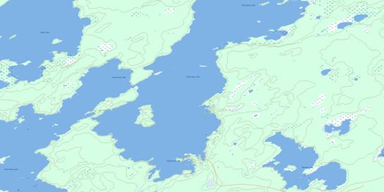 Davidson Lake Topo Map 063G13 at 1:50,000 scale - National Topographic System of Canada (NTS) - Toporama map