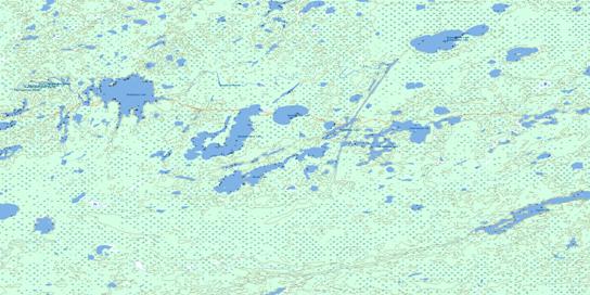 Washahigan Lake Topographic map 063H15 at 1:50,000 Scale