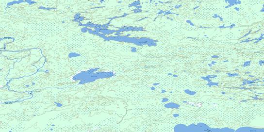Butterfly Lake Topo Map 063I06 at 1:50,000 scale - National Topographic System of Canada (NTS) - Toporama map
