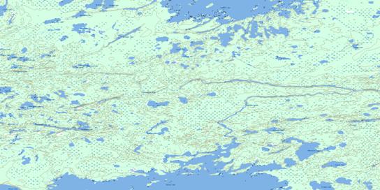 Joyal Lake Topo Map 063I07 at 1:50,000 scale - National Topographic System of Canada (NTS) - Toporama map