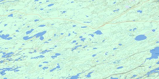 Andronyk Lake Topographic map 063I09 at 1:50,000 Scale