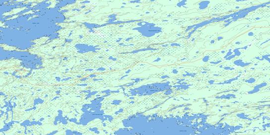 Rurak Lake Topo Map 063I10 at 1:50,000 scale - National Topographic System of Canada (NTS) - Toporama map