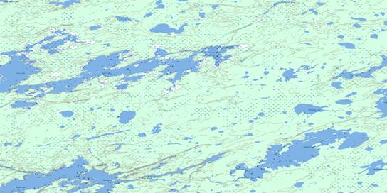 Bjornson Lake Topographic map 063I15 at 1:50,000 Scale