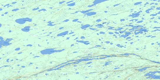 Dubinsky Lake Topo Map 063I16 at 1:50,000 scale - National Topographic System of Canada (NTS) - Toporama map